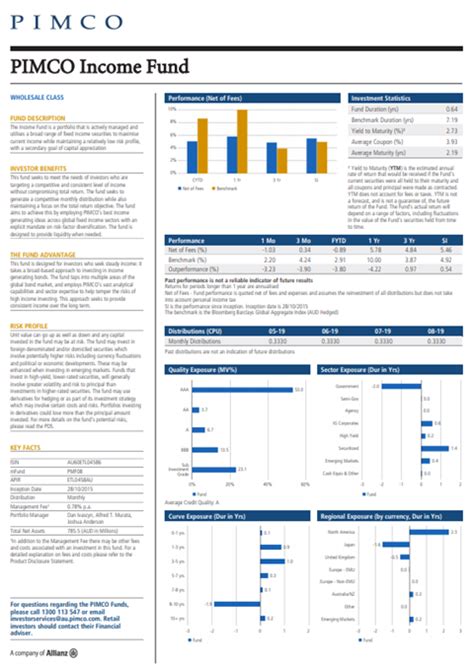 poncx fact sheet|PONCX: PIMCO Income Fund .